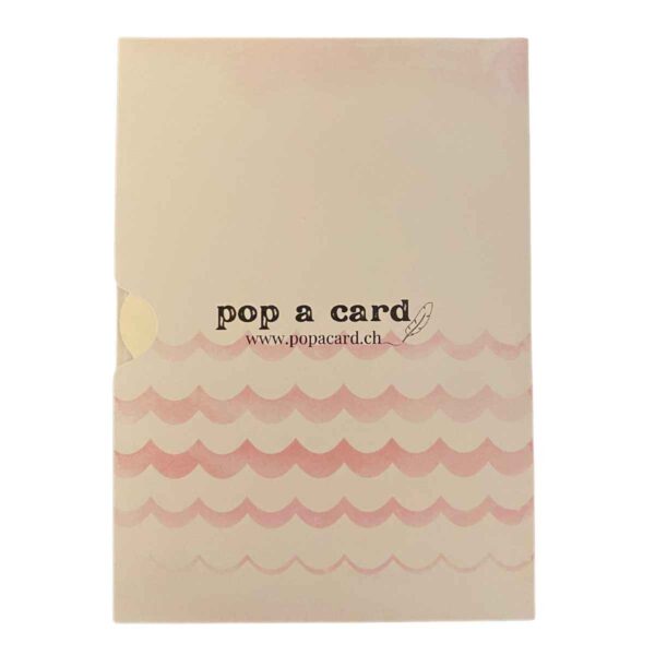 Carte Pop-Up Baleine Bébé – carte pop-up et carte de vœux 3D – face arrière