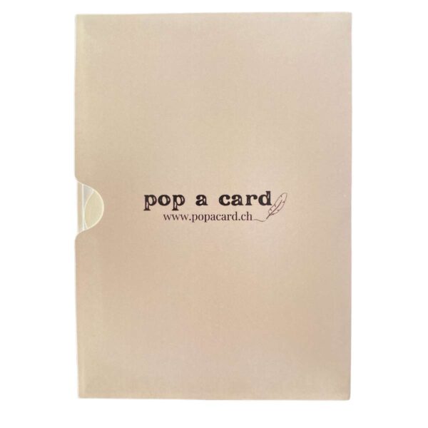 Carte Pop-Up Fête des Chiens – carte pop-up et carte de vœux 3D – face arrière