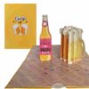 Carte Pop-Up Santé & Bières – photo catalogue avec carte ouverte et couverture en arrière-plan