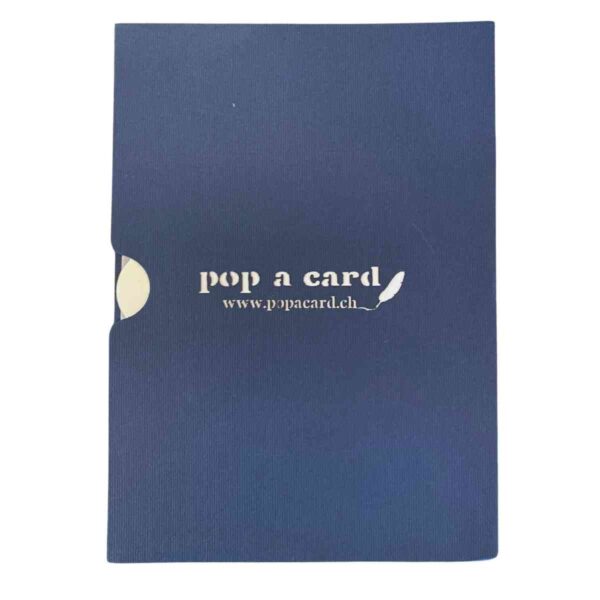 Carte Pop-Up Super Papa – carte pop-up et carte de vœux 3D – face arrière