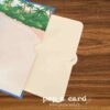 Blank notecard insert for camper van pop‑up retirement card, space for travel wishes