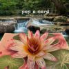 Layered lotus petal detail in 3‑D thank-you card