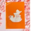Orange cover with playful mama bear and cub art on Mother’s Day pop‑up greeting card