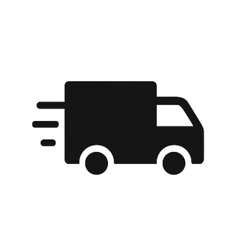 Fast delivery truck icon - speedy shipping for pop-up greeting cards