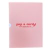 Back cover of the 3D pop-up hedgehog love card